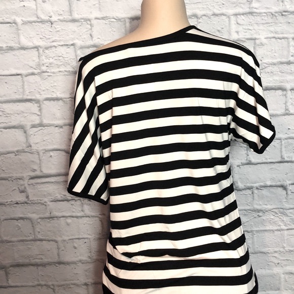 Cable & Gauge Front Tie Black & White Tee - Picture 6 of 8